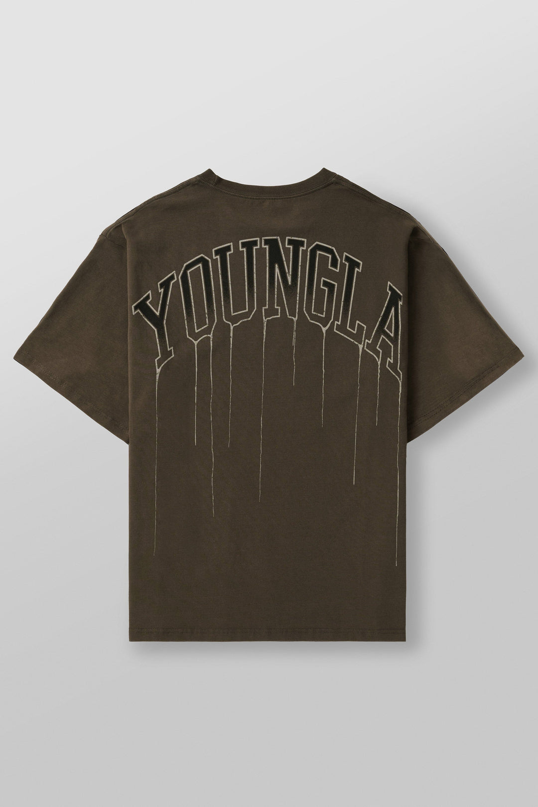 Drip Oversized Tee - Brown Wash